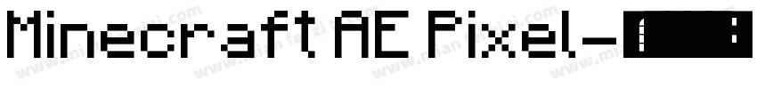 Minecraft AE Pixel字体转换